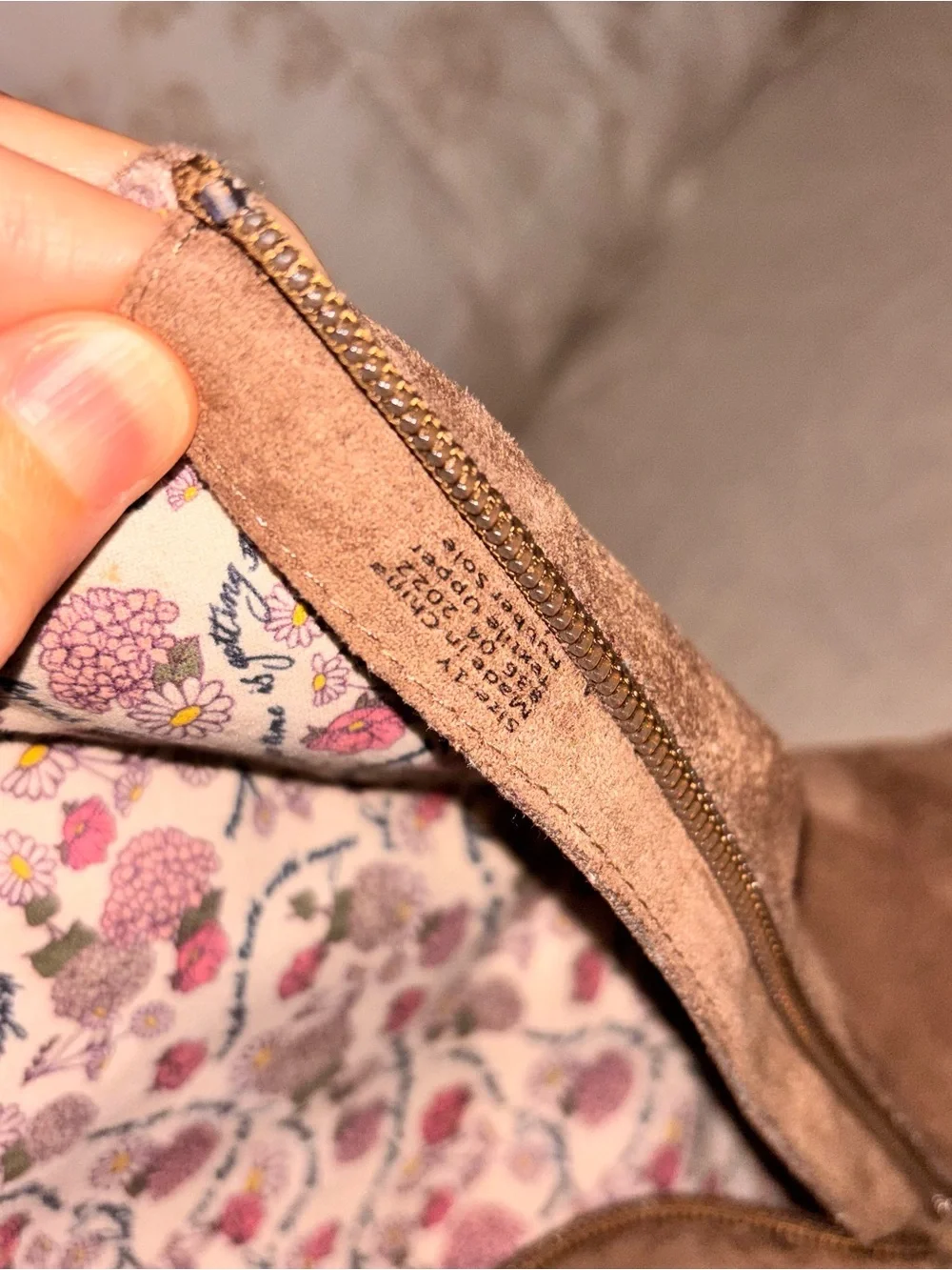 Livie & Luca Neve Brown Suede Bow boots size 1